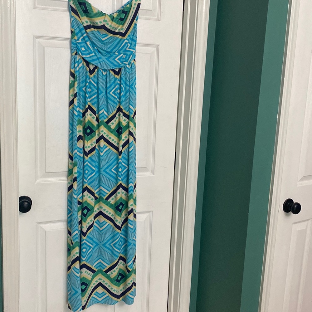 Women’s boutique strapless maxi dress